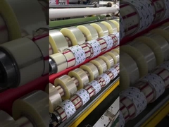 Διαφανής / διαφανής κίτρινη ταινία αυτοκόλλησης συσκευασίας BOPP για κουτί χαρτονιού