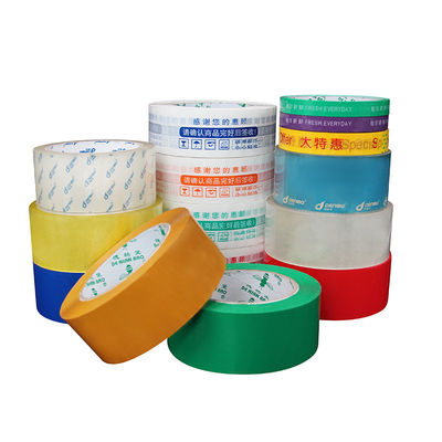 Custom Self Adhesive Logo Coloured Tape High Bonding Packing Box Sealing Tape